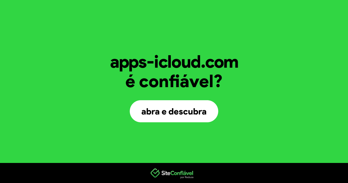 O site apps-icloud.com é confiável?