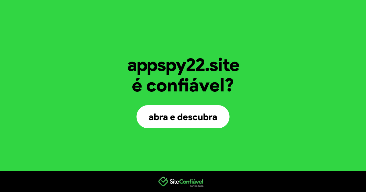 O site appspy22.site é confiável?