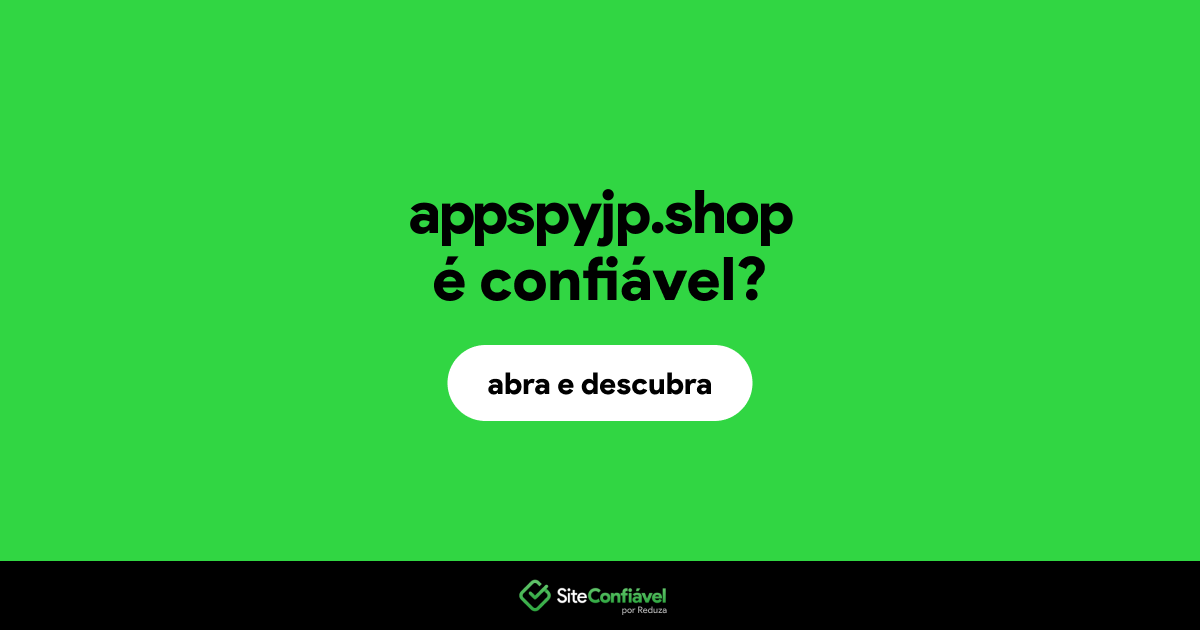 O site appspyjp.shop é confiável?