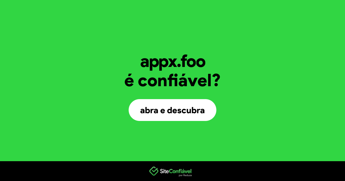 O site appx.foo é confiável?