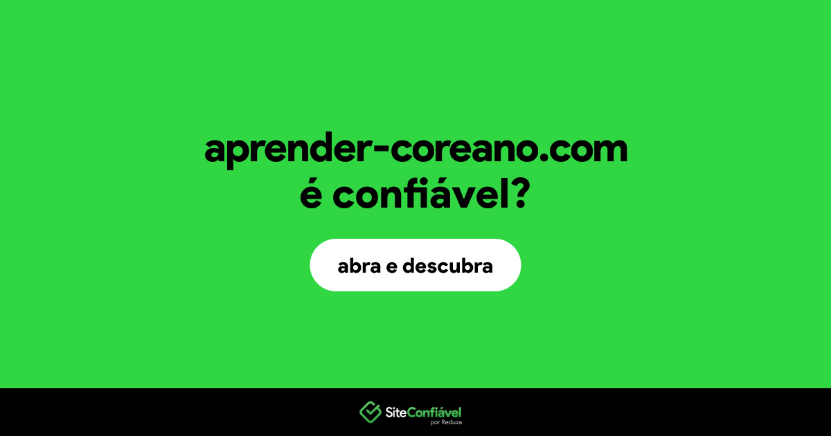 O site aprender-coreano.com é confiável?