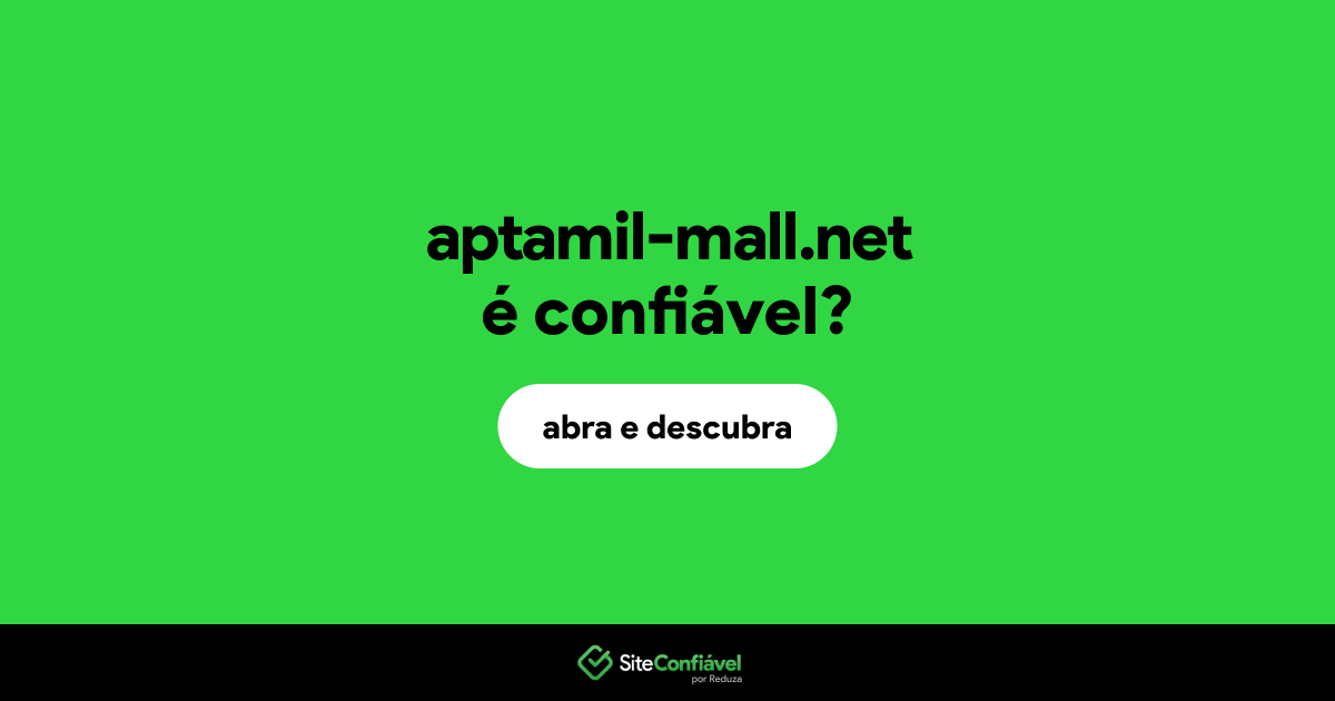 O site aptamil-mall.net é confiável?