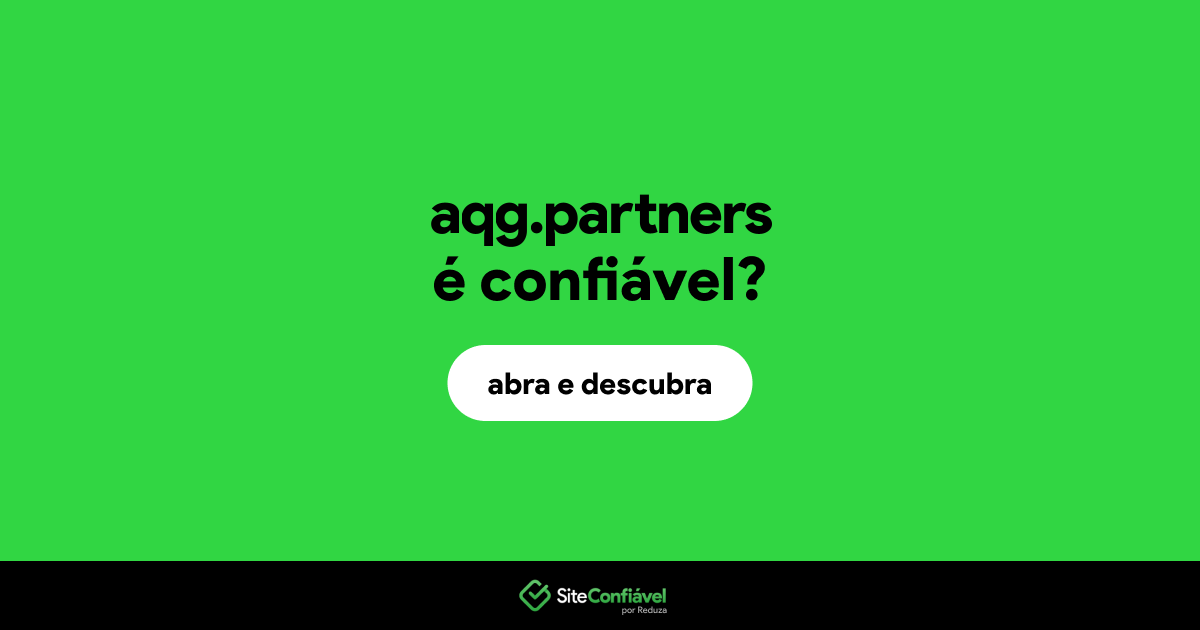 O site aqg.partners é confiável?