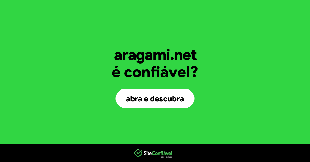 O site aragami.net é confiável?