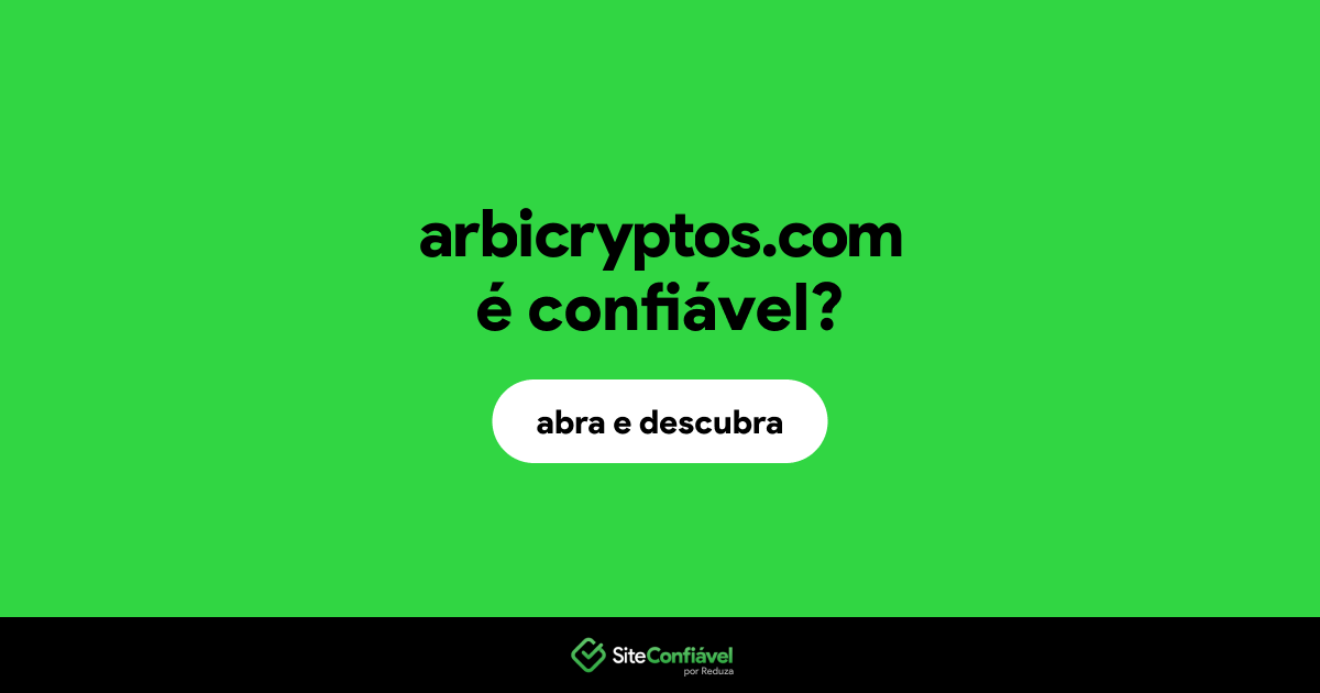 O site arbicryptos.com é confiável?