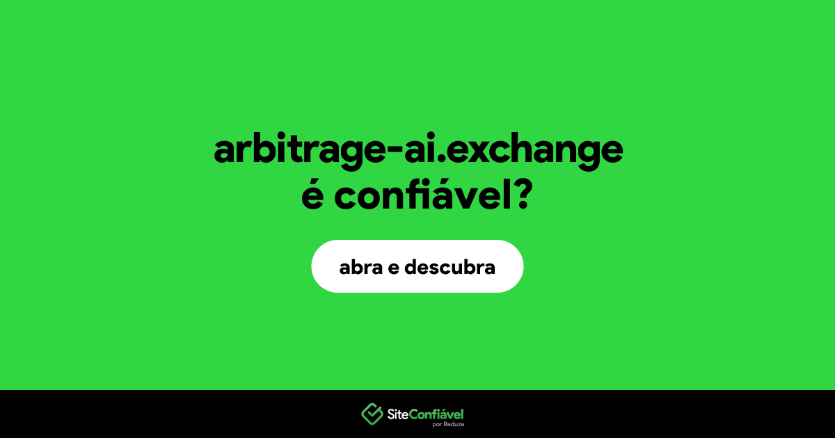 O site arbitrage-ai.exchange é confiável?