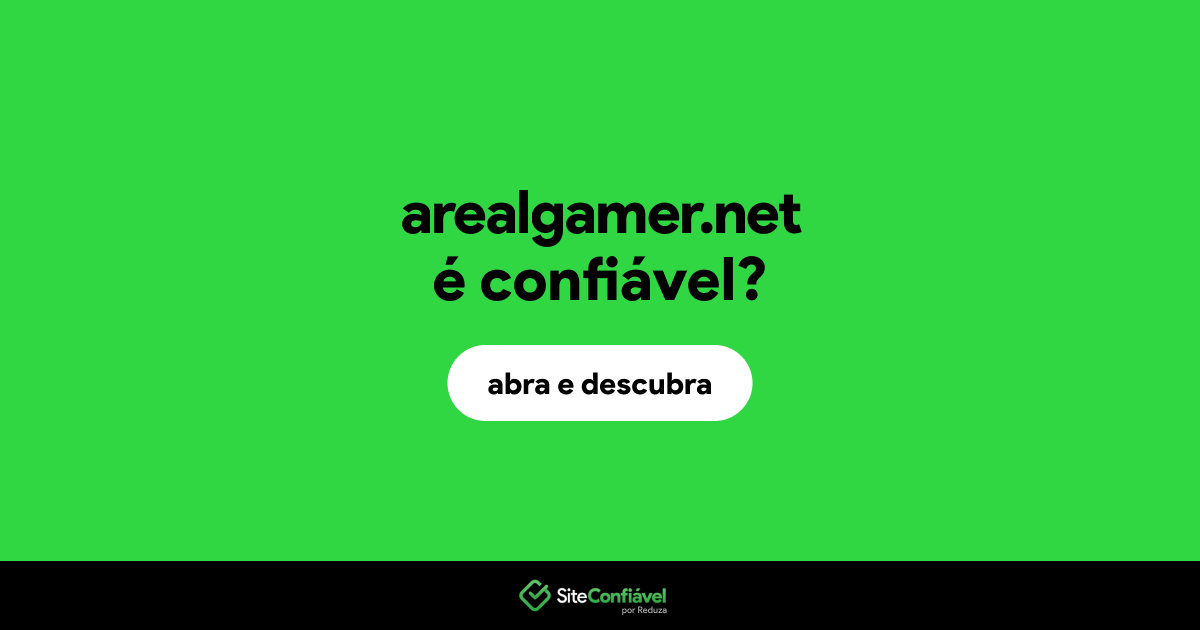 O site arealgamer.net é confiável?