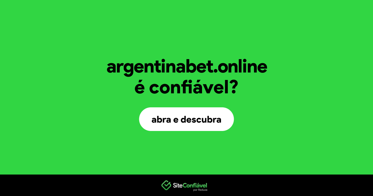 O site argentinabet.online é confiável?
