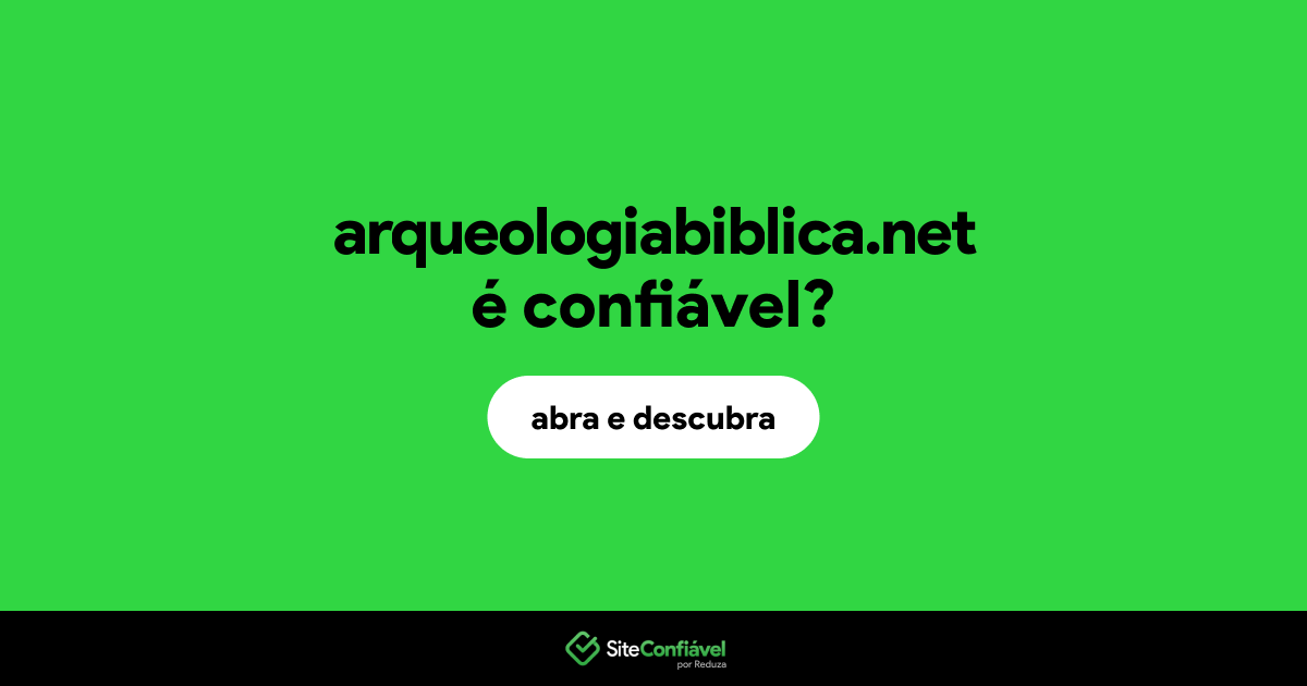 O site arqueologiabiblica.net é confiável?