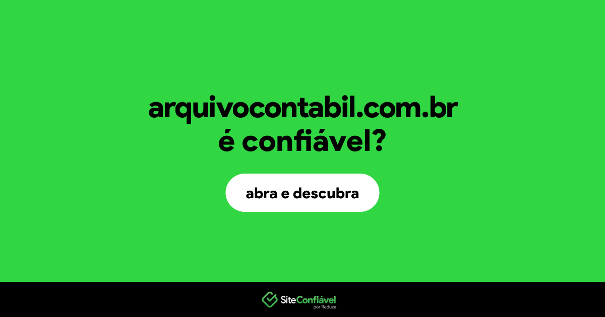 O site arquivocontabil.com.br é confiável?