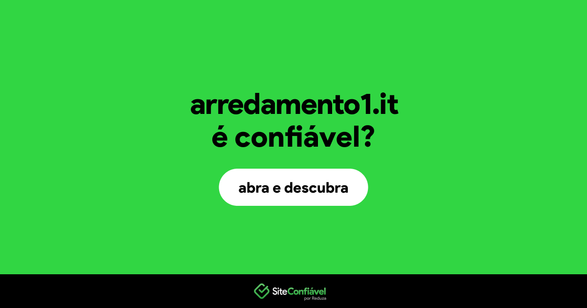 O site arredamento1.it é confiável?