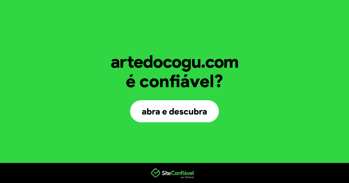 O site artedocogu.com é confiável?