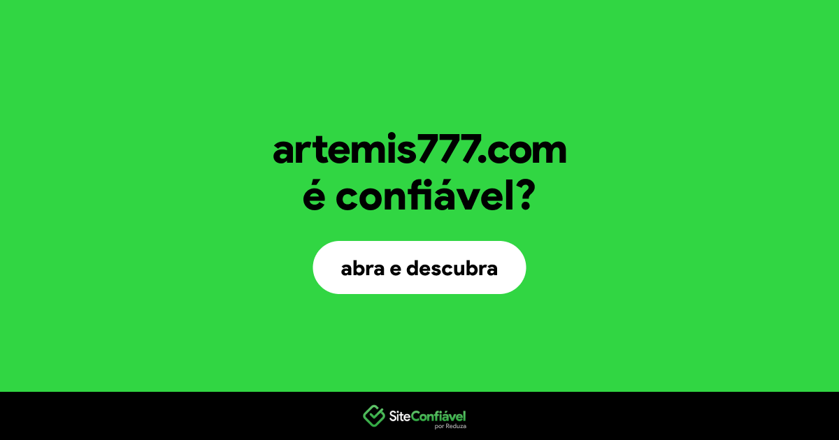 O site artemis777.com é confiável?