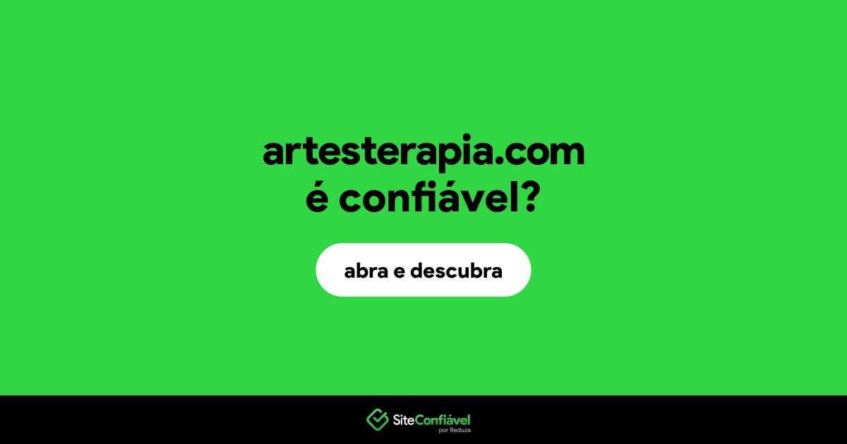 O site artesterapia.com é confiável?