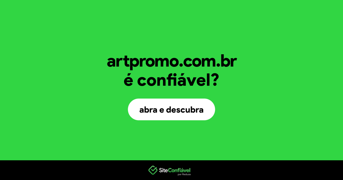 O site artpromo.com.br é confiável?