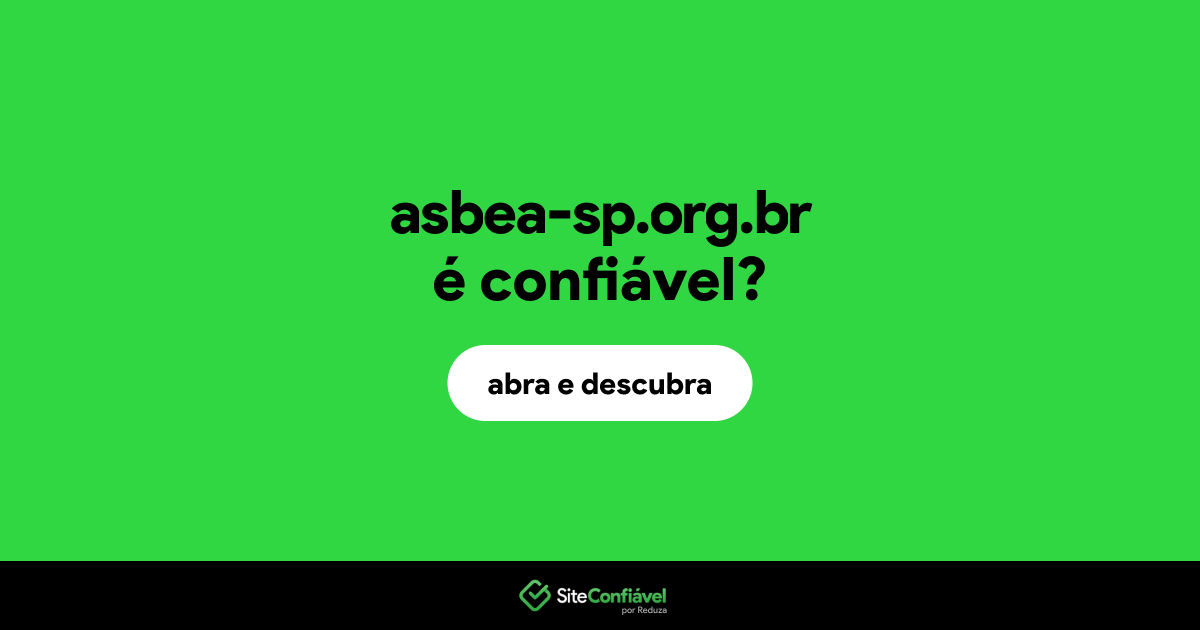 O site asbea-sp.org.br é confiável?