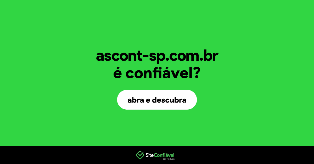 O site ascont-sp.com.br é confiável?