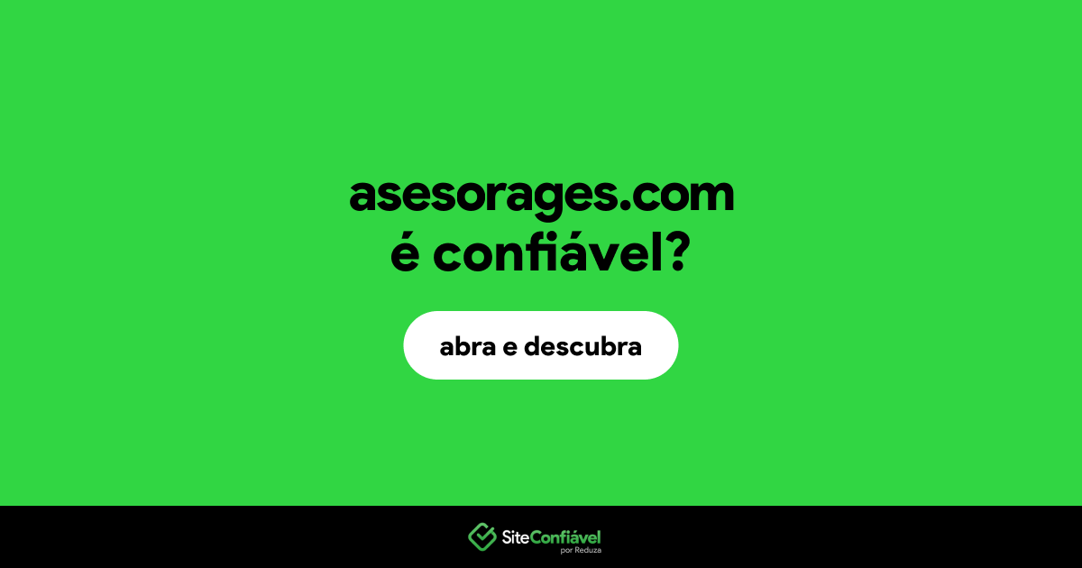 O site asesorages.com é confiável?