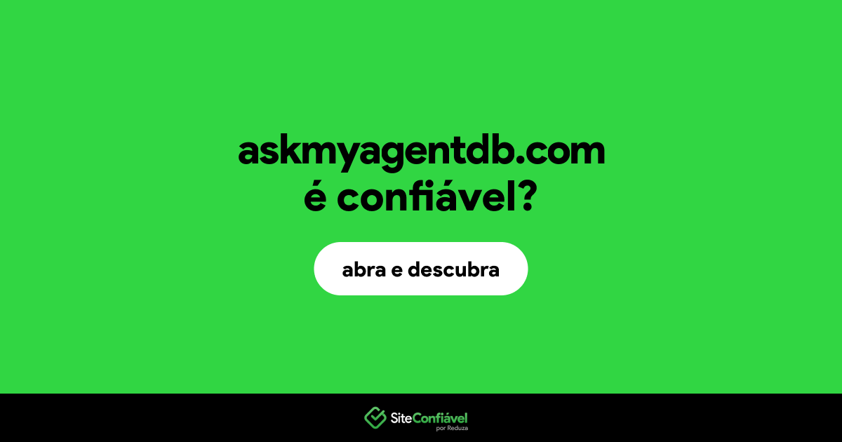 O site askmyagentdb.com é confiável?