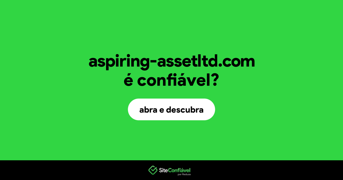 O site aspiring-assetltd.com é confiável?