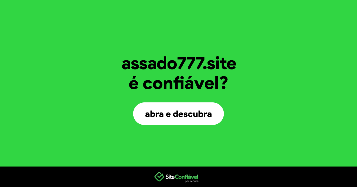 O site assado777.site é confiável?