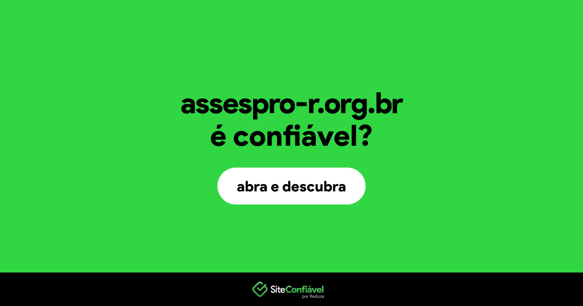 O site assespro-r.org.br é confiável?