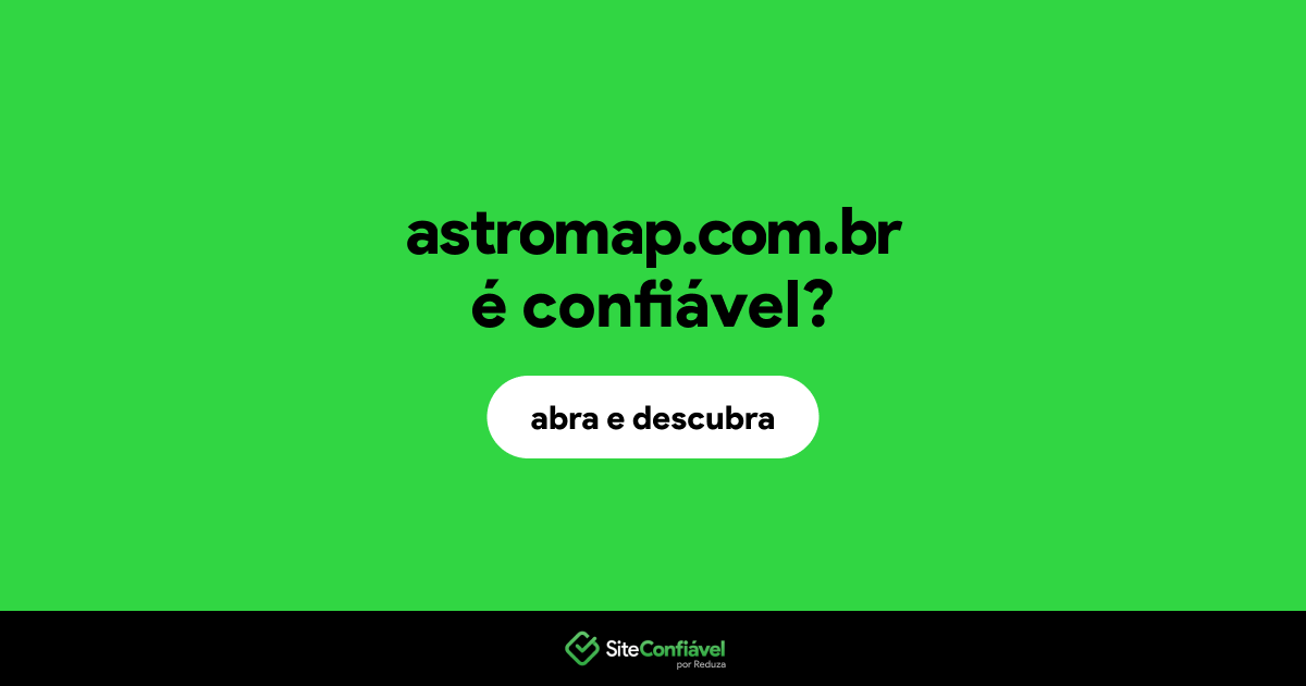 O site astromap.com.br é confiável?