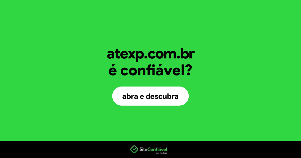 O site atexp.com.br é confiável?