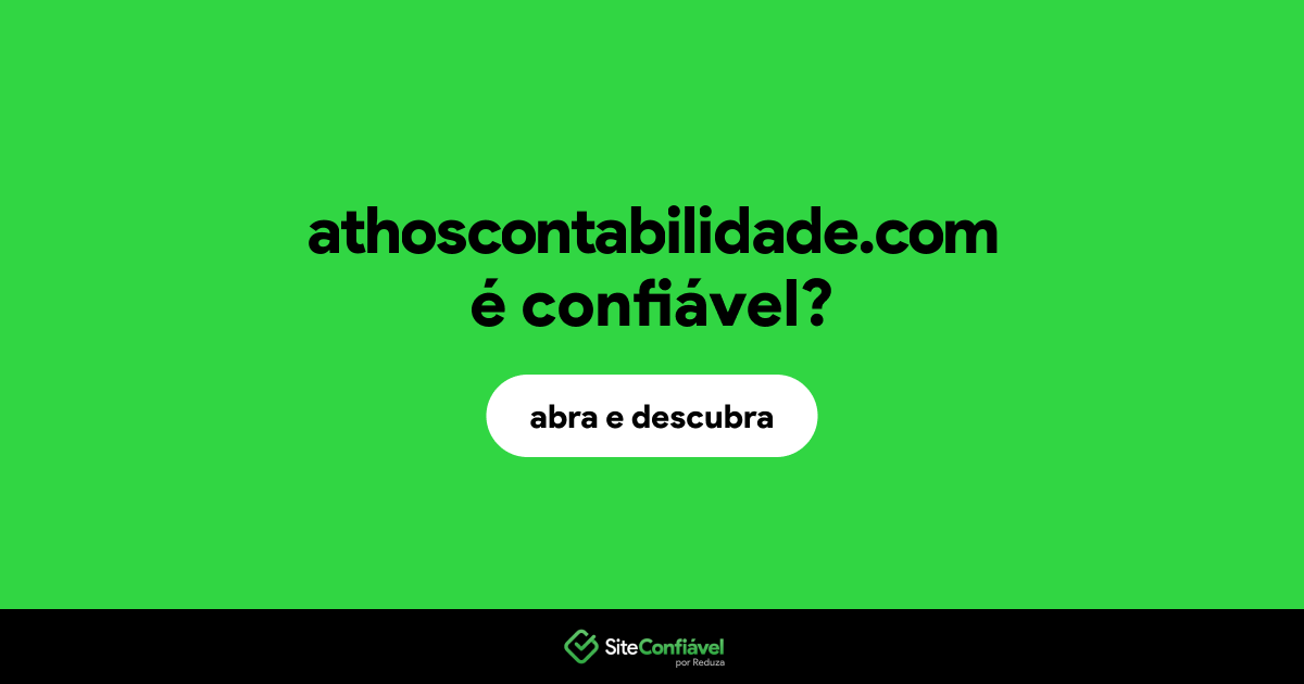 O site athoscontabilidade.com é confiável?