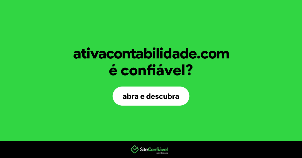 O site ativacontabilidade.com é confiável?