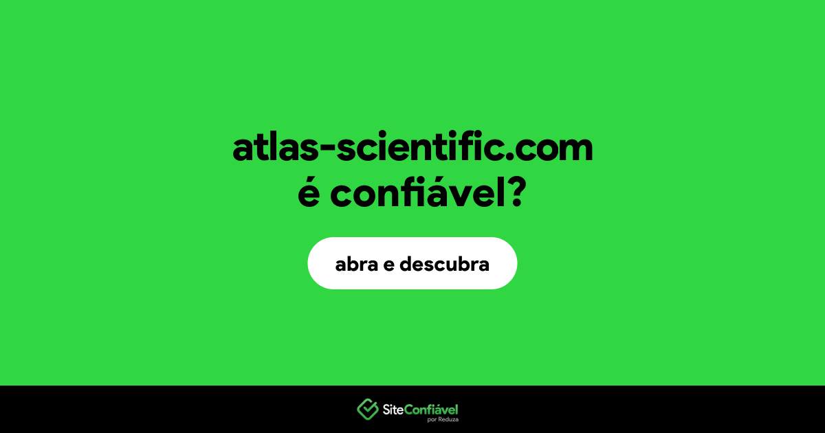 O site atlas-scientific.com é confiável?