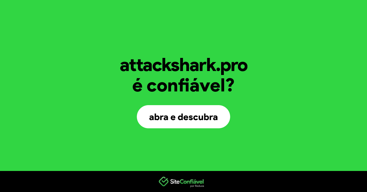O site attackshark.pro é confiável?
