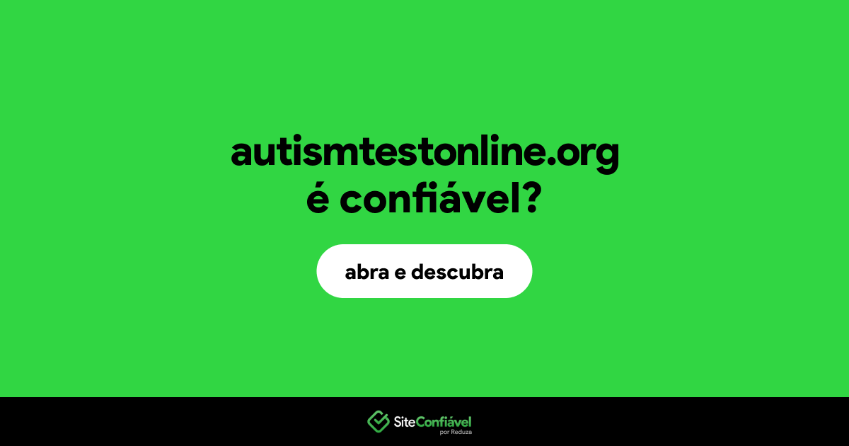 O site autismtestonline.org é confiável?