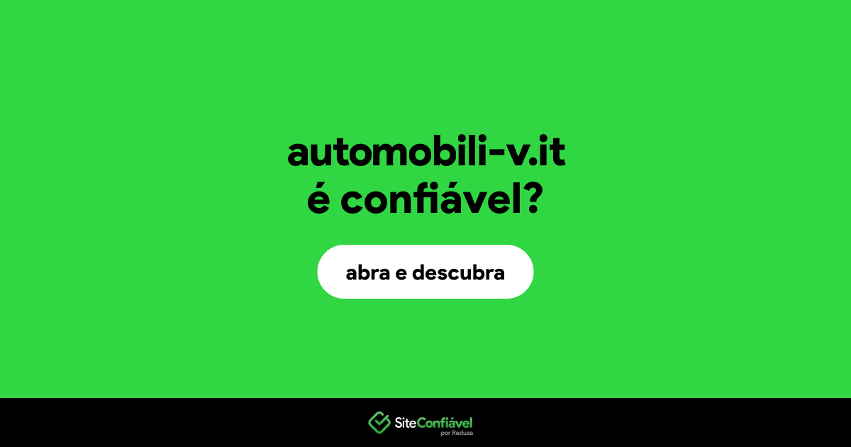 O site automobili-v.it é confiável?