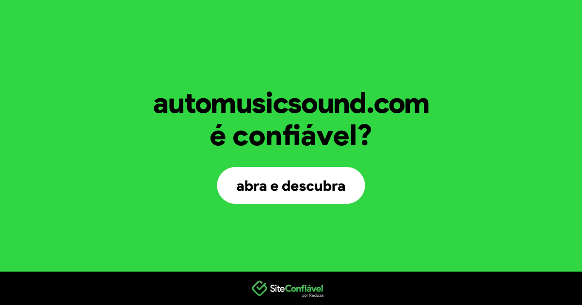 O site automusicsound.com é confiável?