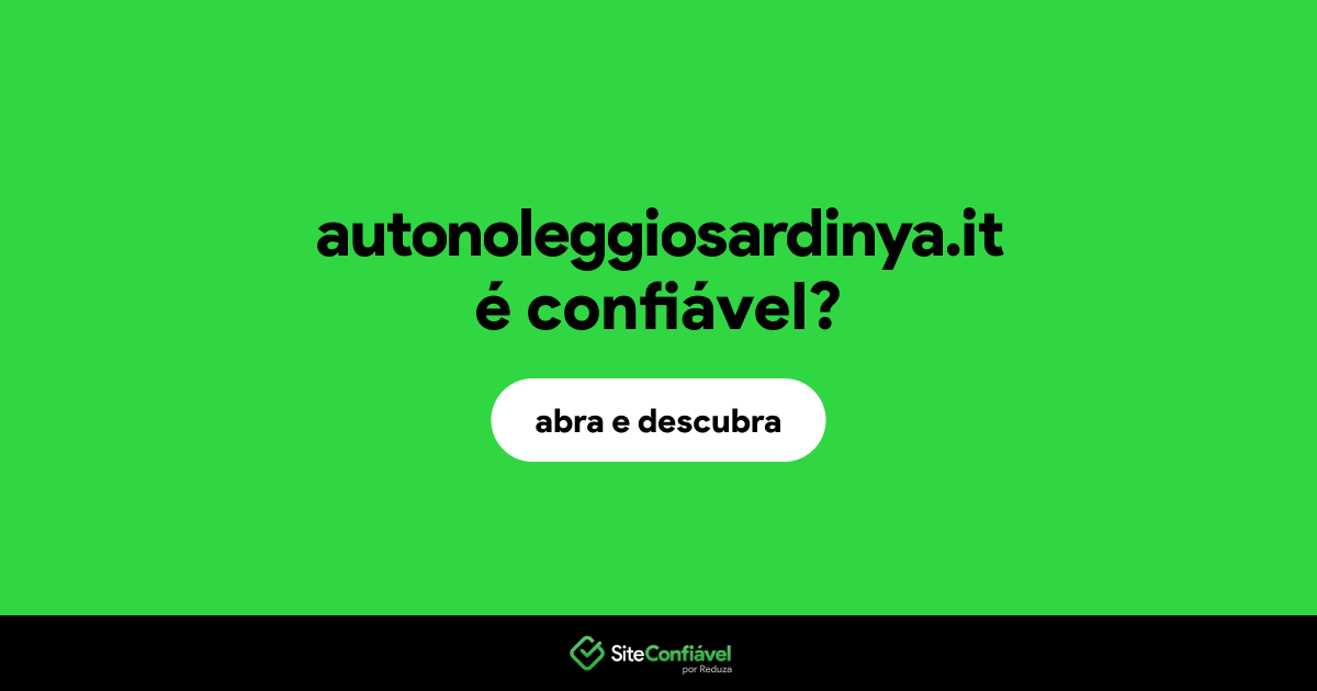 O site autonoleggiosardinya.it é confiável?