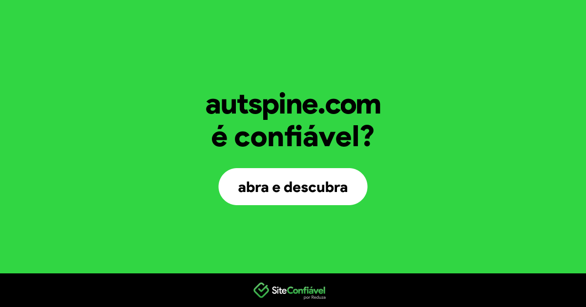 O site autspine.com é confiável?