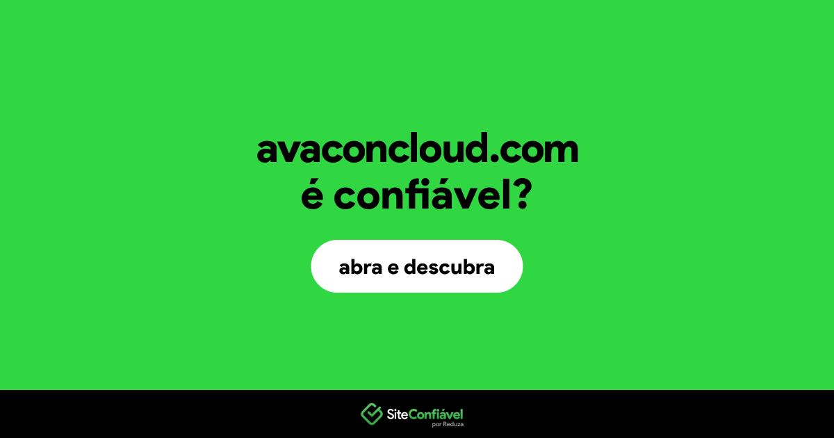 O site avaconcloud.com é confiável?