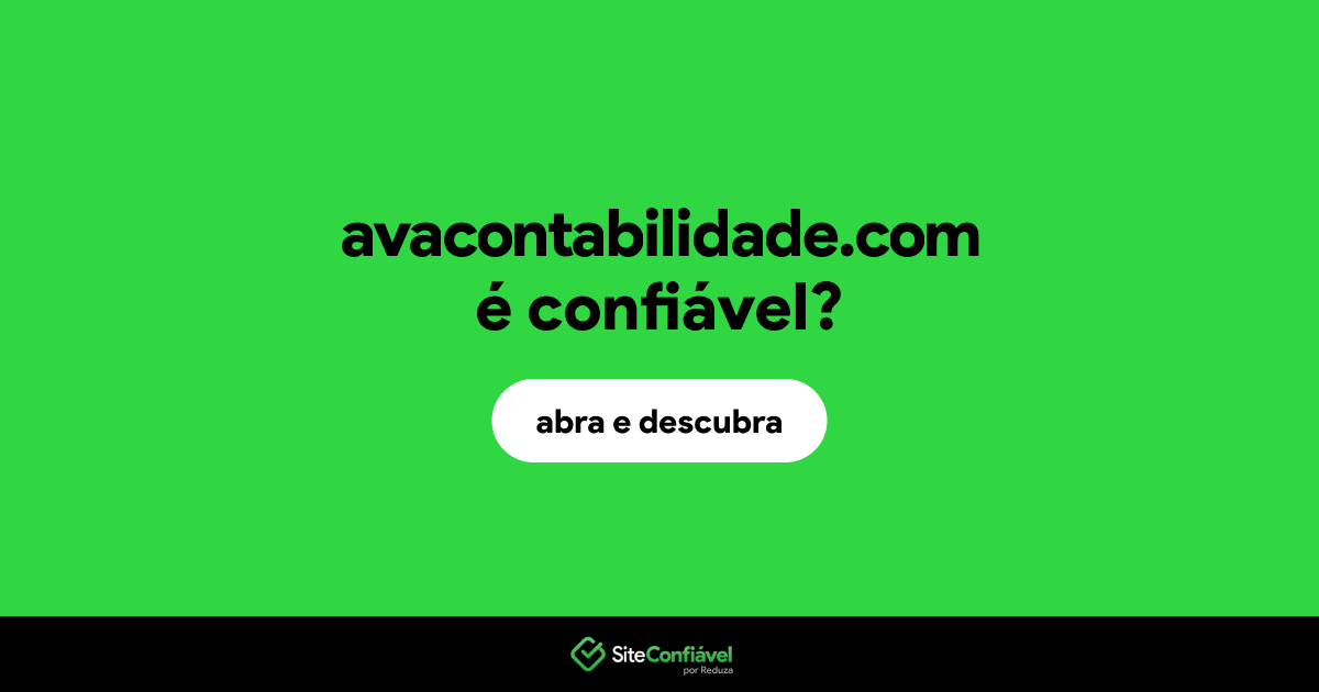 O site avacontabilidade.com é confiável?