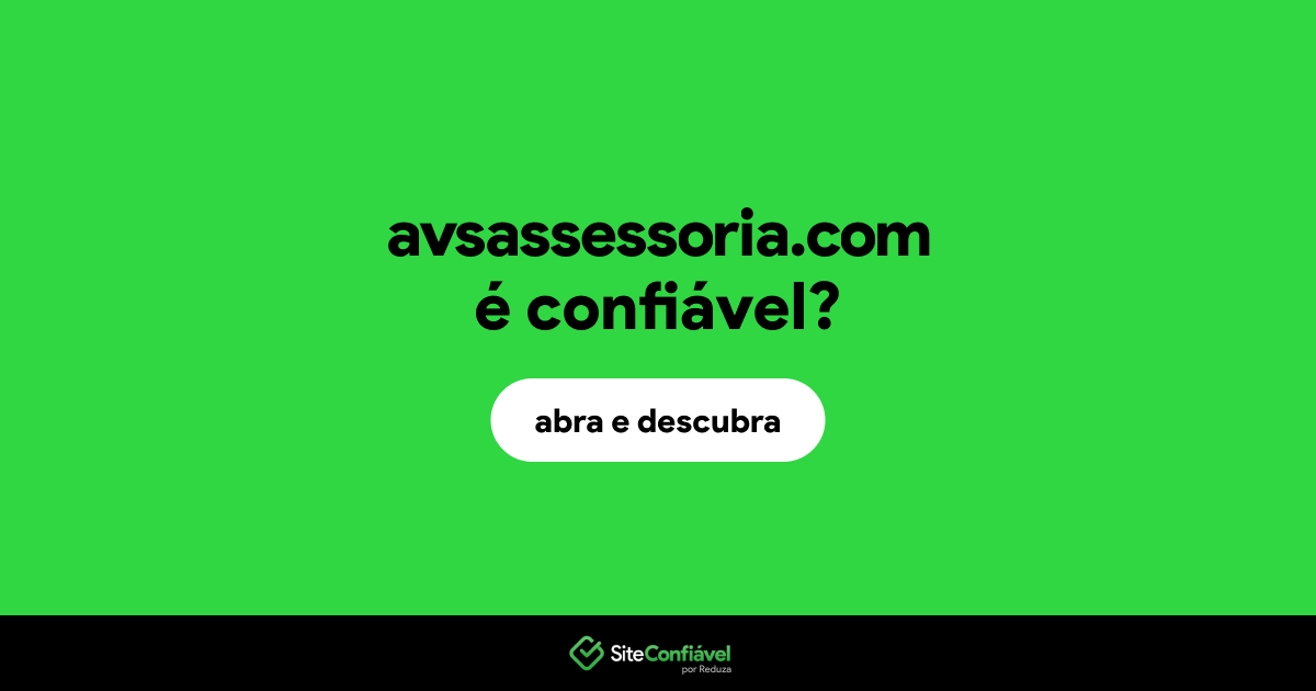 O site avsassessoria.com é confiável?