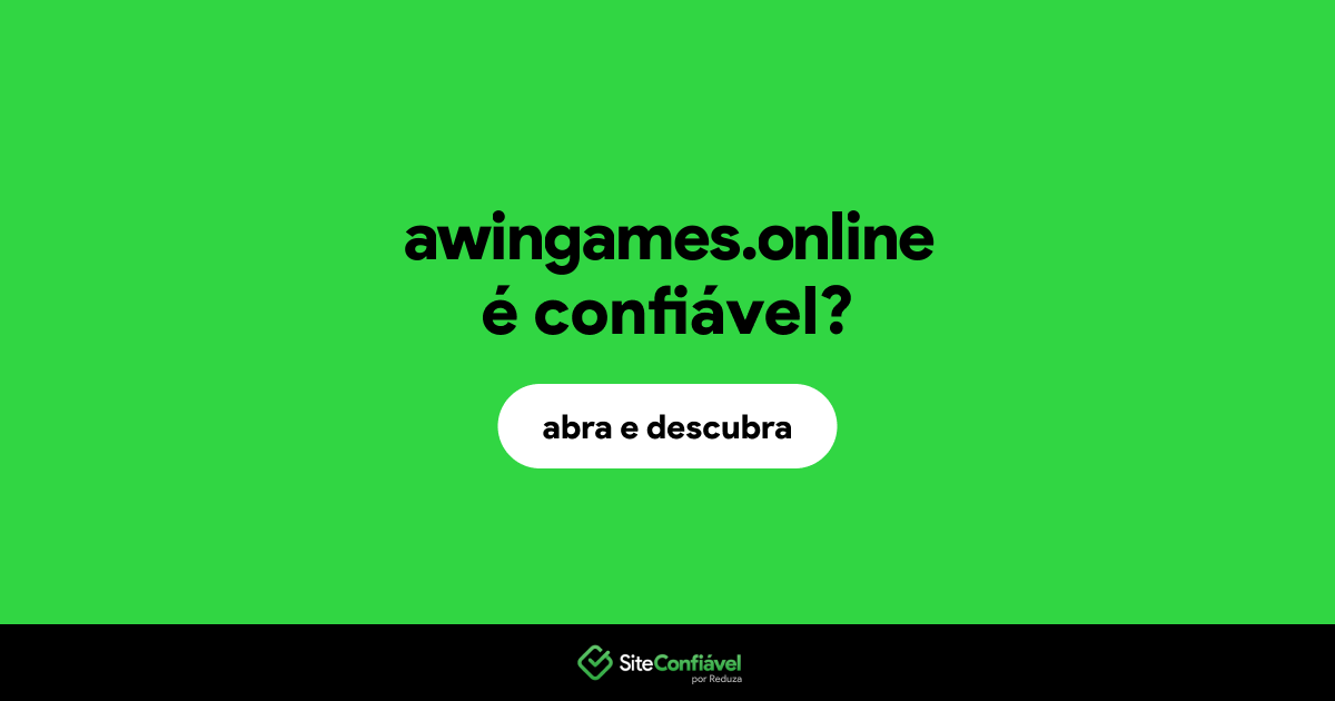 O site awingames.online é confiável?
