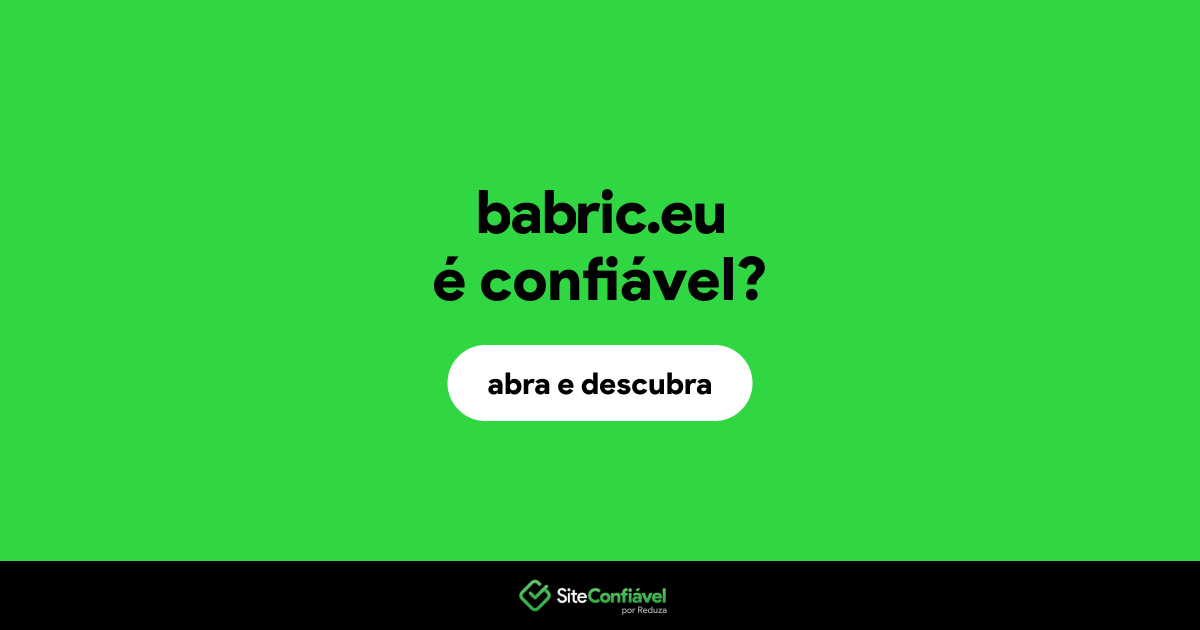 O site babric.eu é confiável?