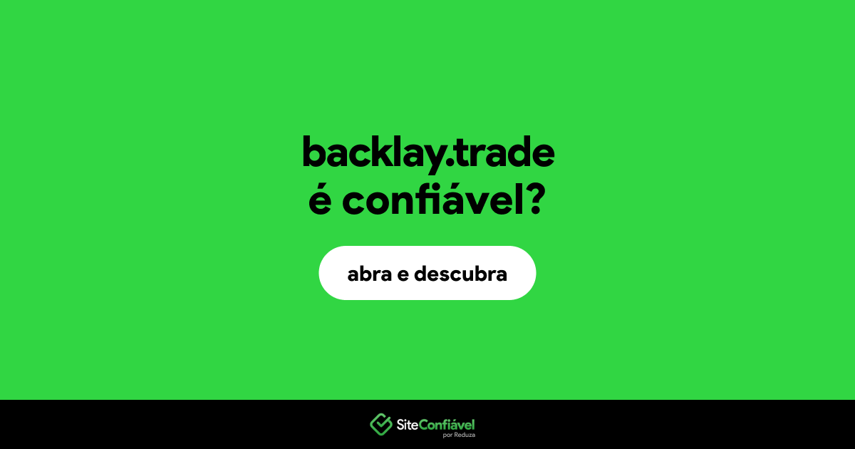 O site backlay.trade é confiável?