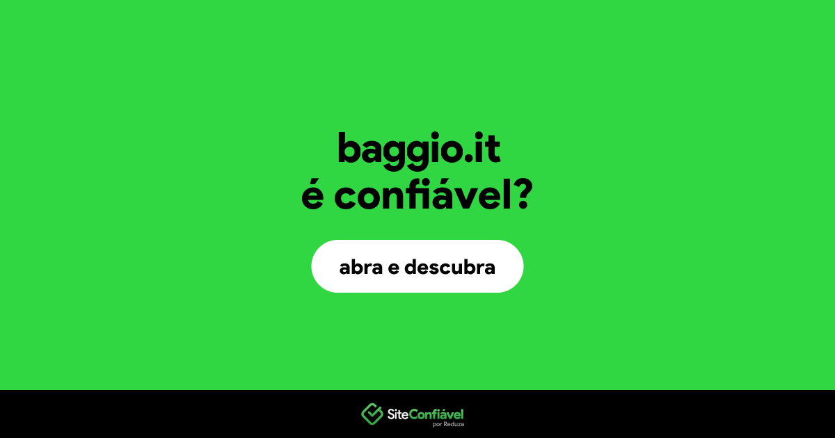 O site baggio.it é confiável?