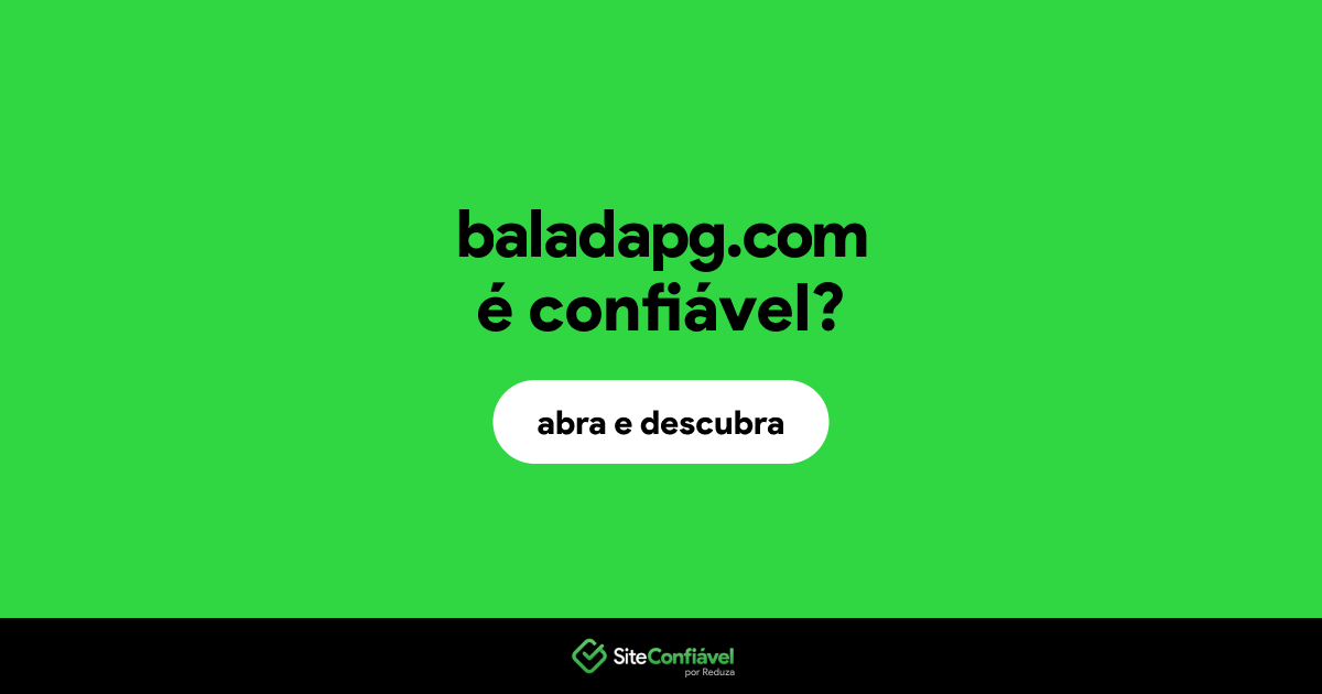 O site baladapg.com é confiável?