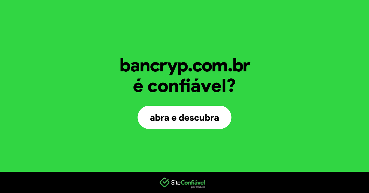 O site bancryp.com.br é confiável?