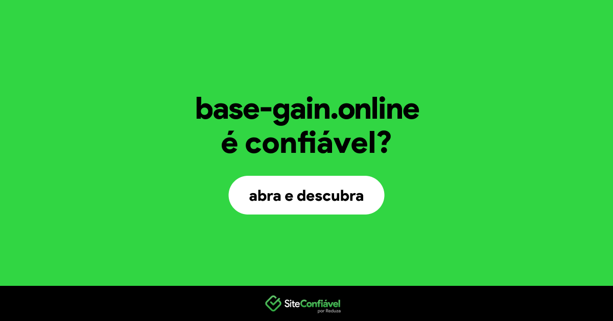 O site base-gain.online é confiável?