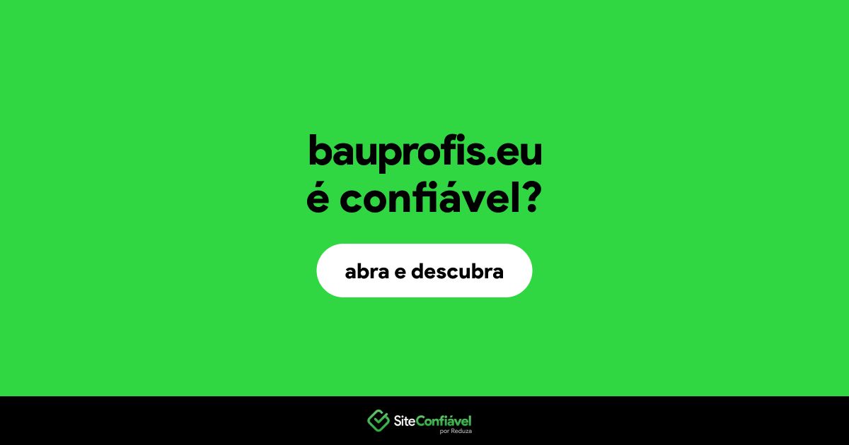 O site bauprofis.eu é confiável?