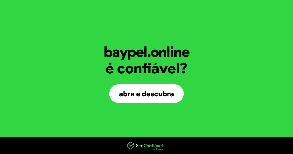 O site baypel.online é confiável?