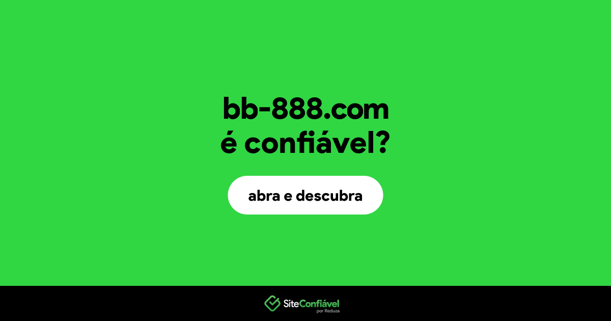 O site bb-888.com é confiável?